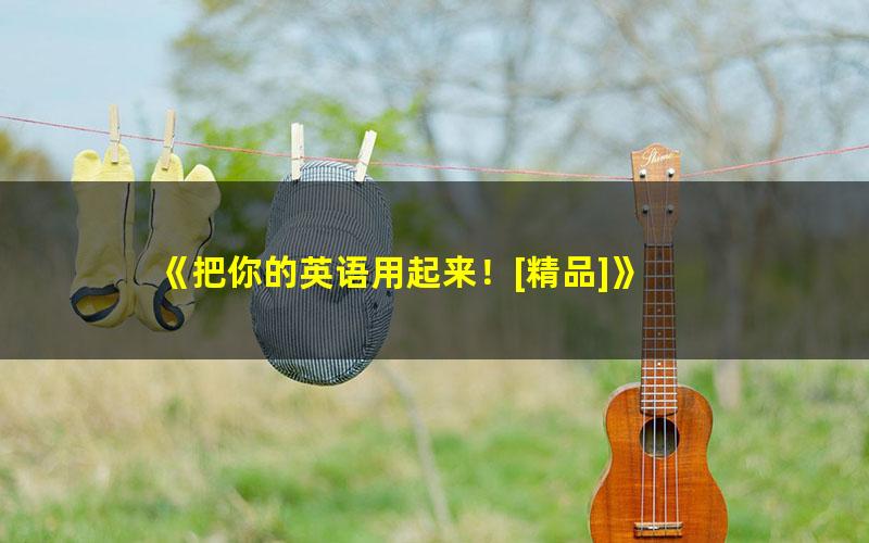 《把你的英语用起来！[精品]》 pdf/azw3/mobi电子版百度夸克网盘免费下载