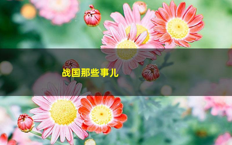 战国那些事儿