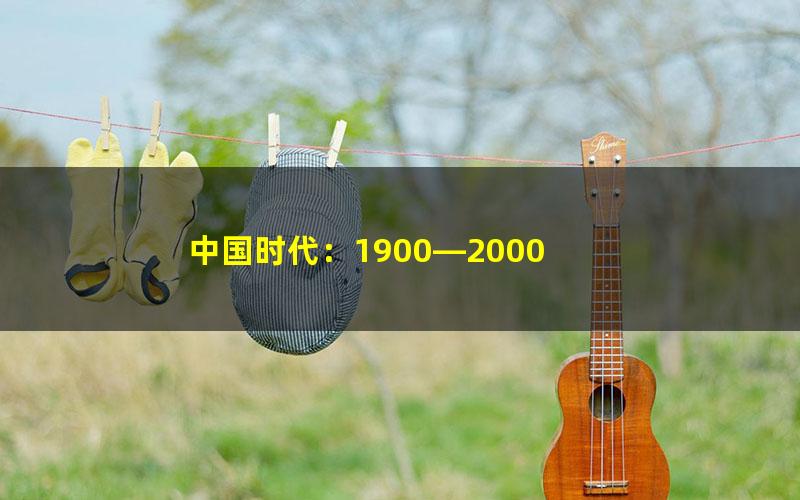 中国时代：1900—2000