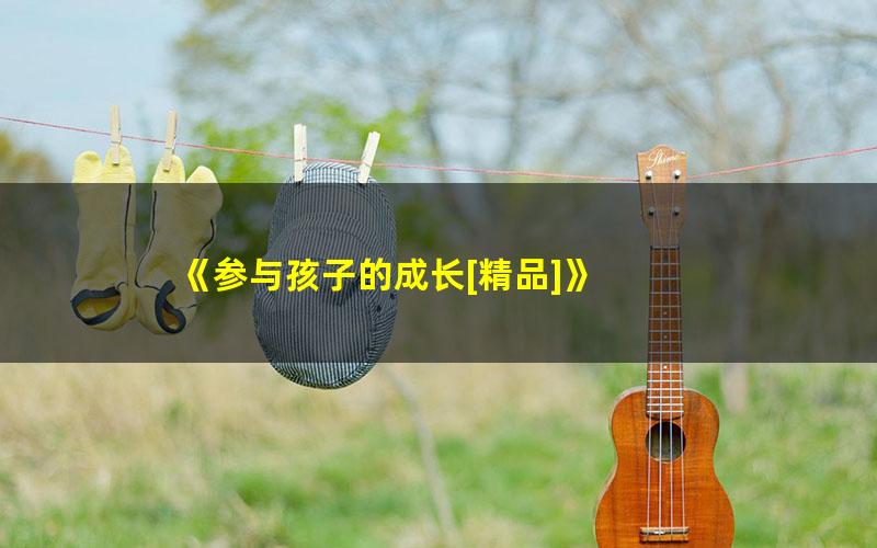 《参与孩子的成长[精品]》 pdf/azw3/mobi电子版百度夸克网盘免费下载