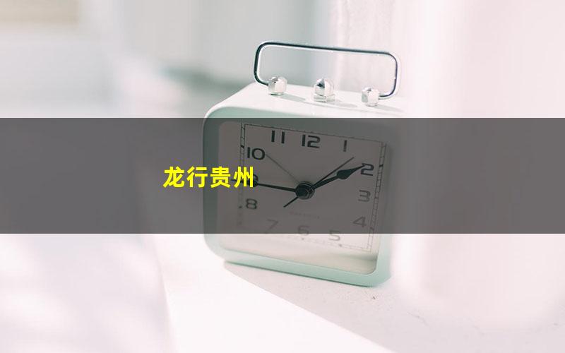 龙行贵州
