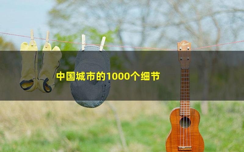 中国城市的1000个细节
