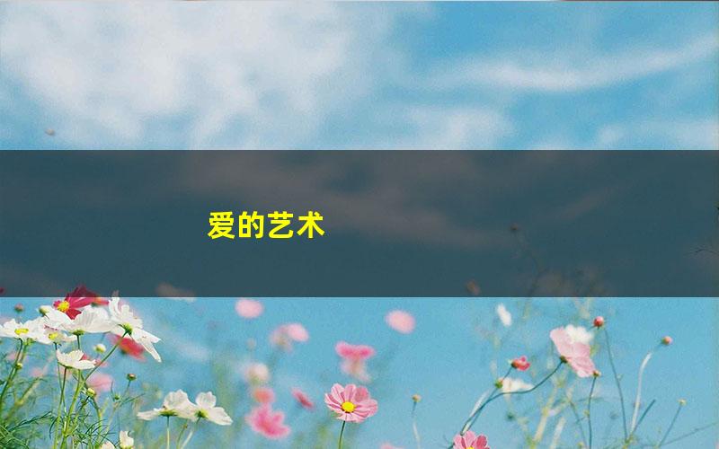 爱的艺术