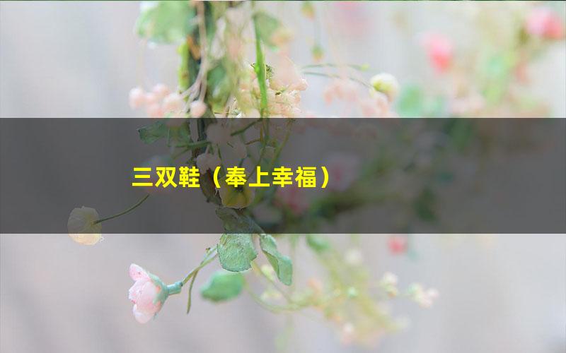 三双鞋（奉上幸福）