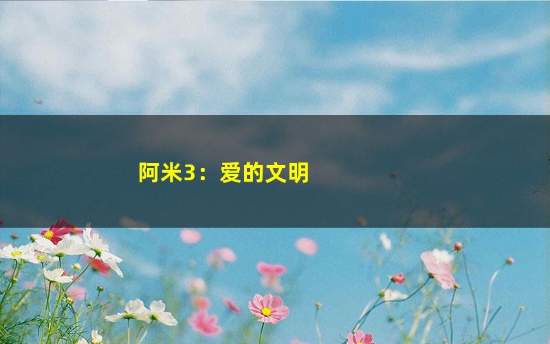 阿米3：爱的文明