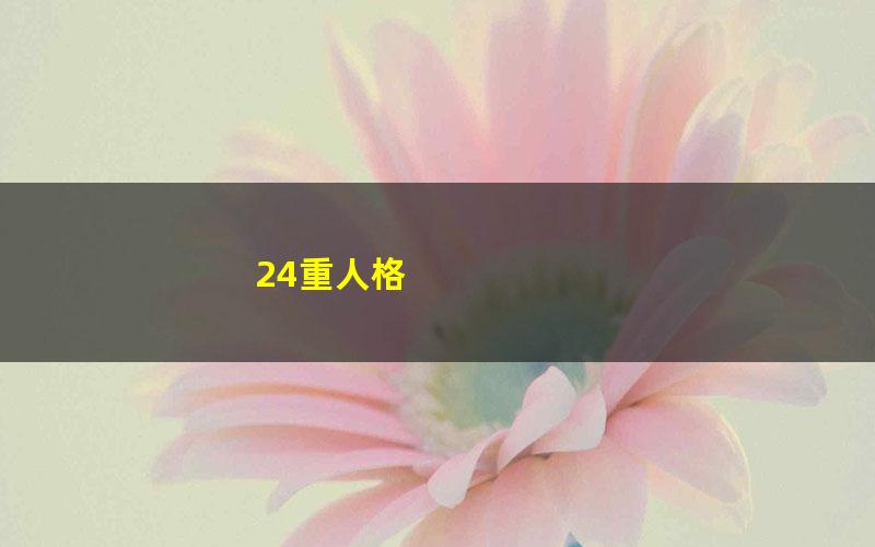 24重人格