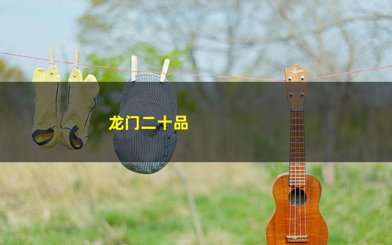龙门二十品