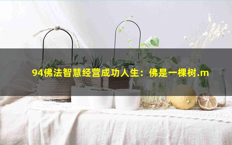 94佛法智慧经营成功人生：佛是一棵树.mobi