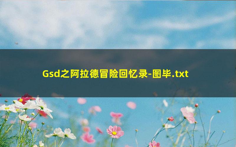 Gsd之阿拉德冒险回忆录-图毕.txt