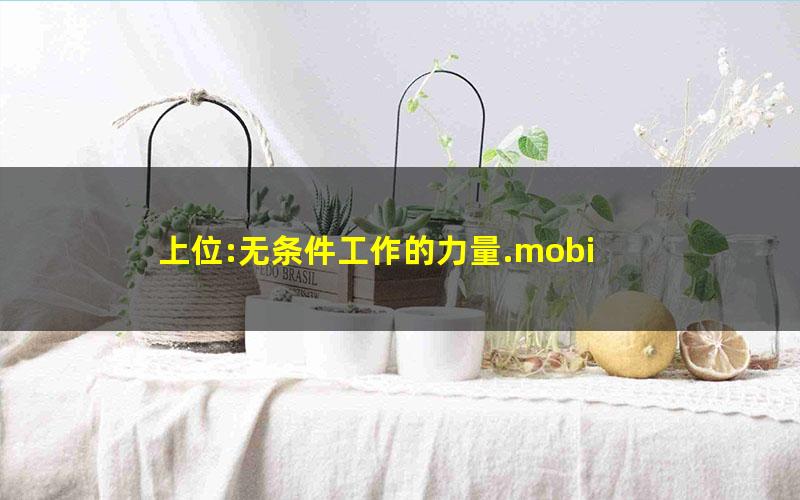 上位:无条件工作的力量.mobi