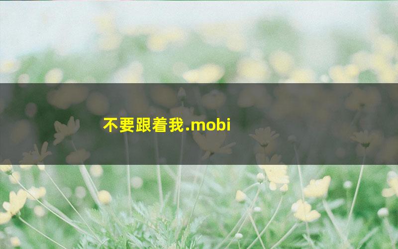 不要跟着我.mobi