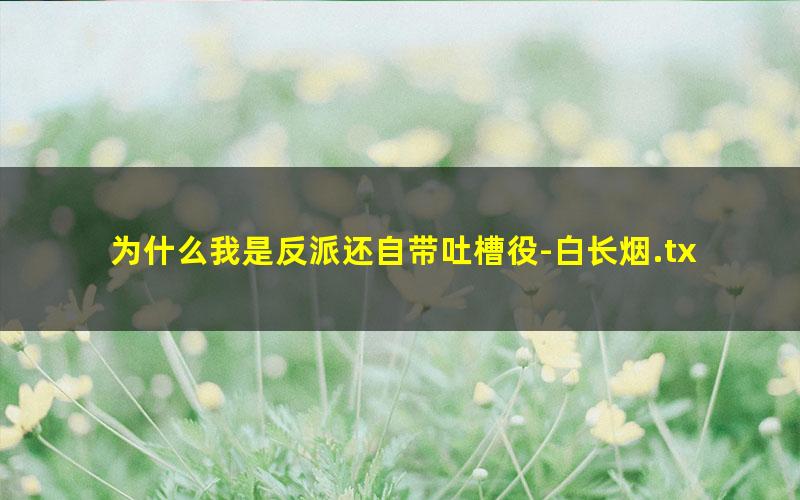 为什么我是反派还自带吐槽役-白长烟.txt