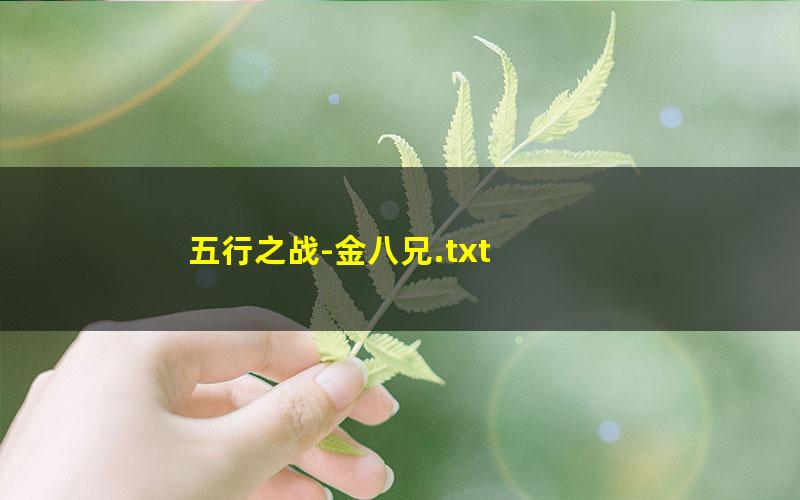 五行之战-金八兄.txt