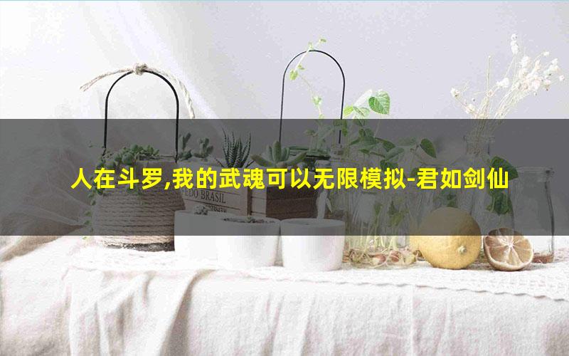 人在斗罗,我的武魂可以无限模拟-君如剑仙.txt