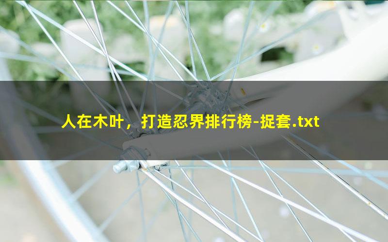人在木叶，打造忍界排行榜-捉套.txt txt/pdf/azw3/mobi电子版百度夸克网盘下载