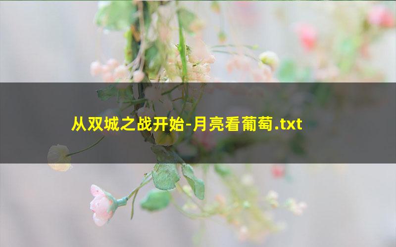 从双城之战开始-月亮看葡萄.txt