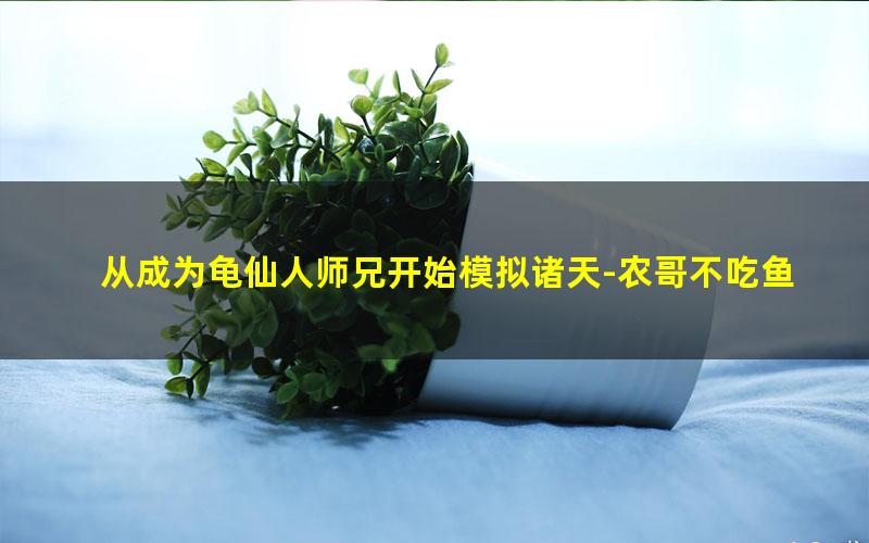 从成为龟仙人师兄开始模拟诸天-农哥不吃鱼.txt