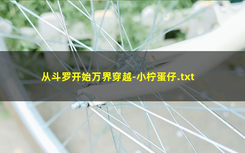 从斗罗开始万界穿越-小柠蛋仔.txt