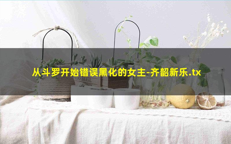 从斗罗开始错误黑化的女主-齐韶新乐.txt
