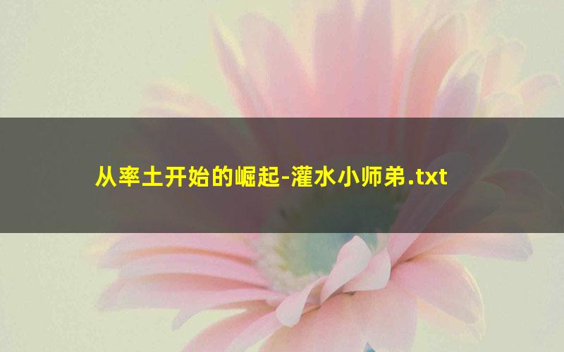 从率土开始的崛起-灌水小师弟.txt