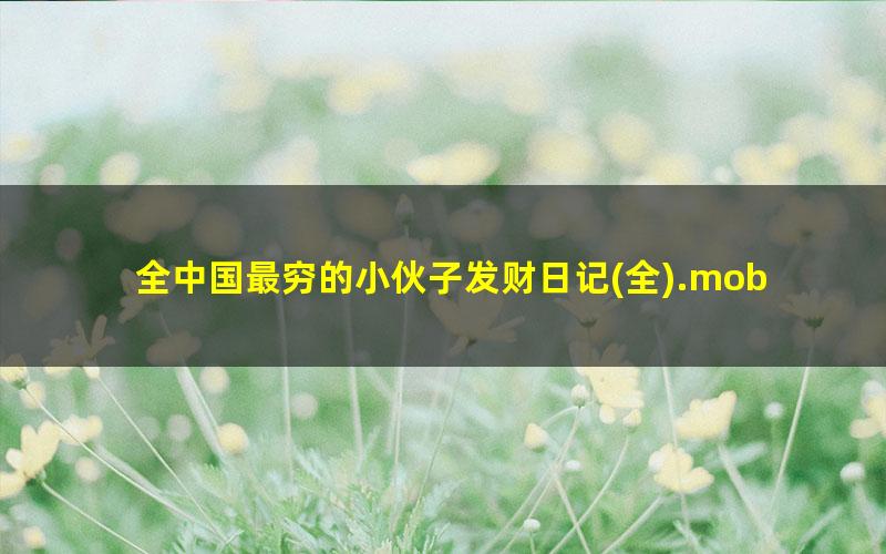 全中国最穷的小伙子发财日记?全.mobi