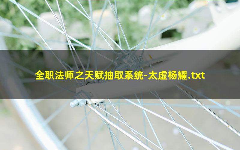 全职法师之天赋抽取系统-太虚杨耀.txt