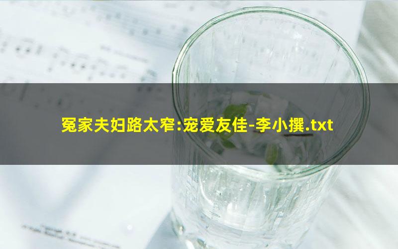 冤家夫妇路太窄:宠爱友佳-李小撰.txt