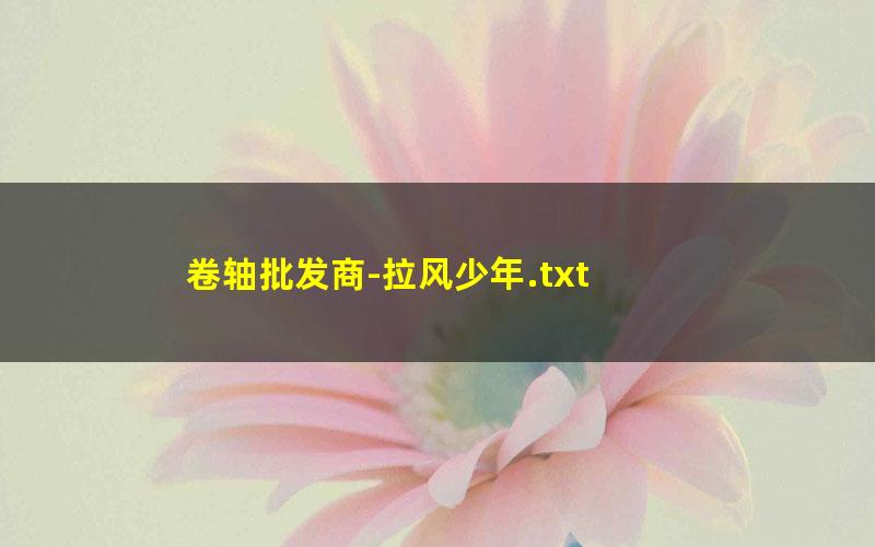 卷轴批发商-拉风少年.txt