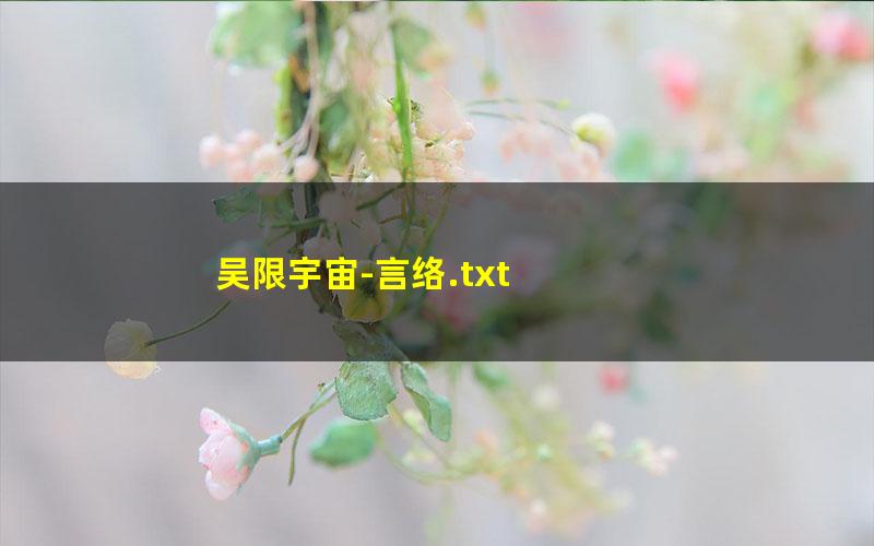 吴限宇宙-言络.txt