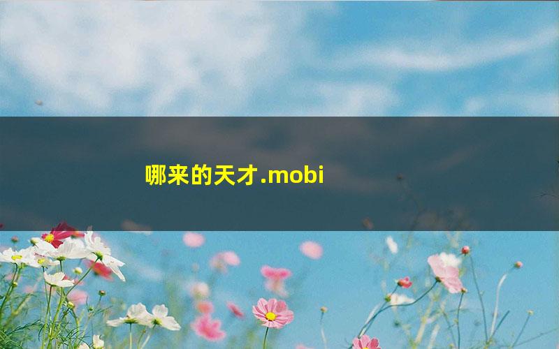 哪来的天才.mobi