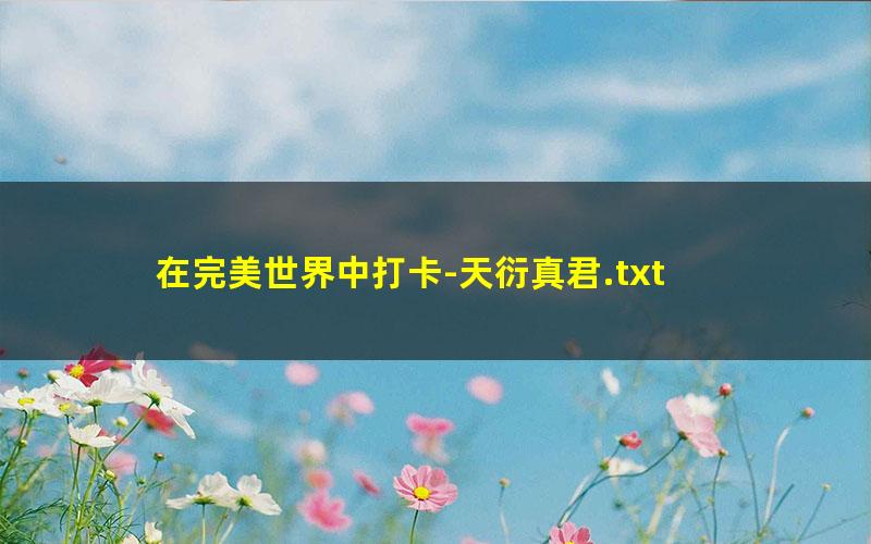 在完美世界中打卡-天衍真君.txt