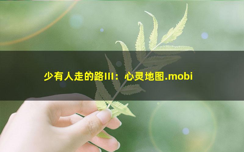 少有人走的路III：心灵地图.mobi