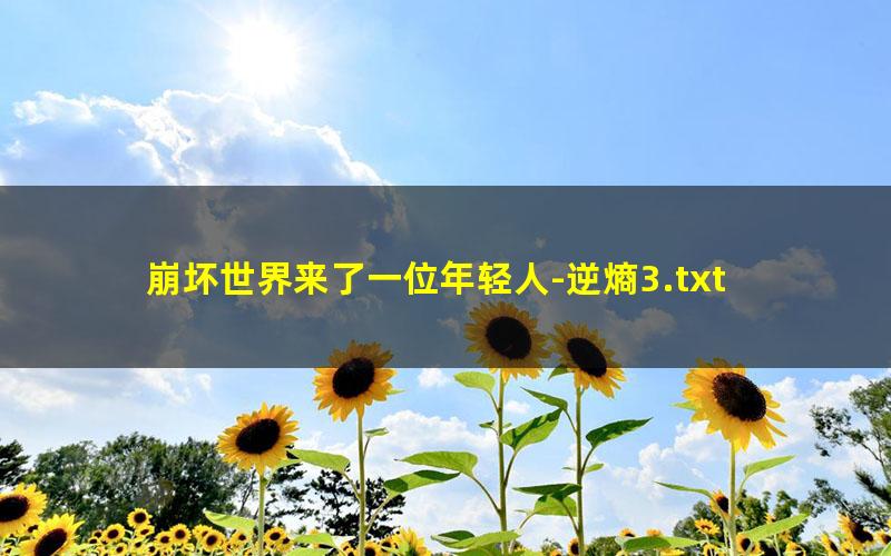 崩坏世界来了一位年轻人-逆熵3.txt