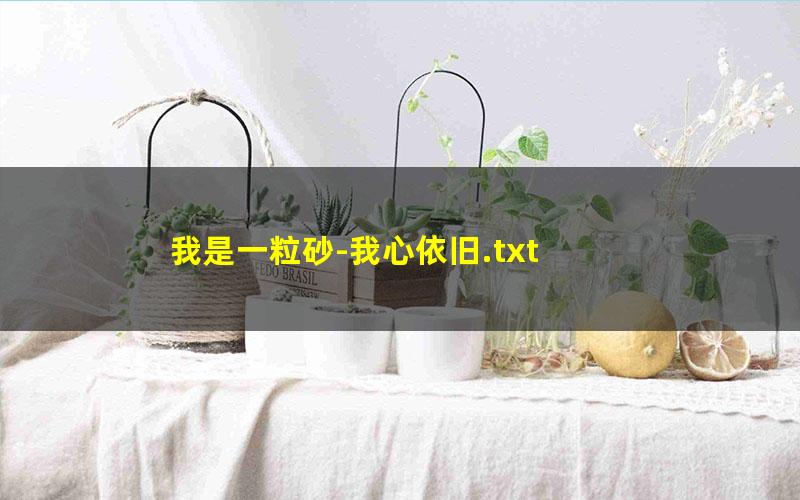 我是一粒砂-我心依旧.txt