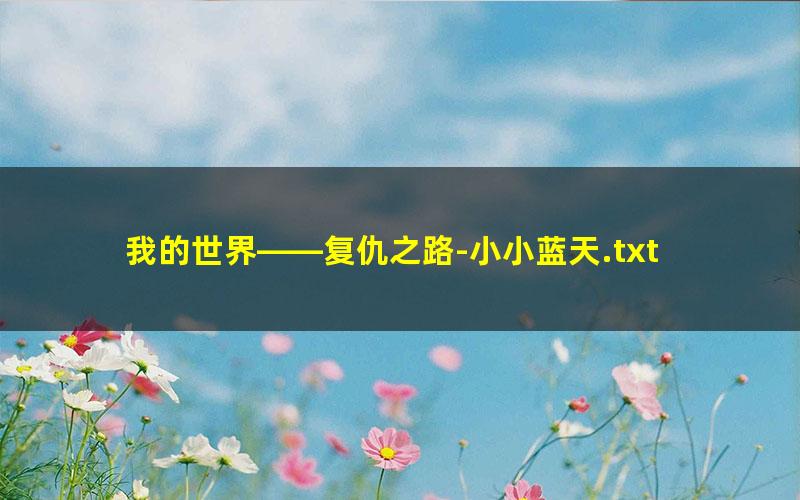 我的世界——复仇之路-小小蓝天.txt