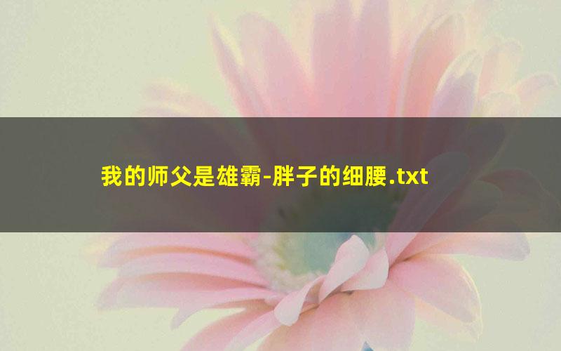 我的师父是雄霸-胖子的细腰.txt
