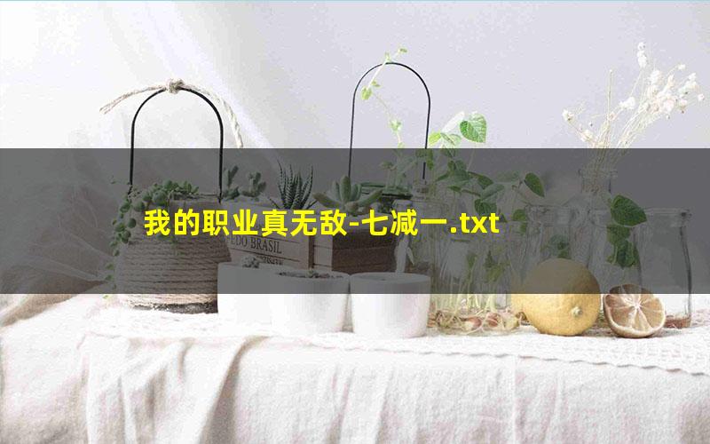 我的职业真无敌-七减一.txt
