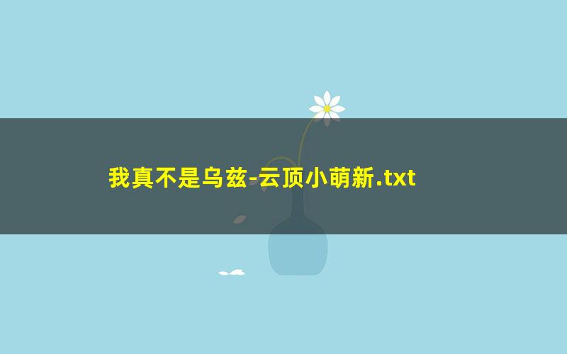 我真不是乌兹-云顶小萌新.txt
