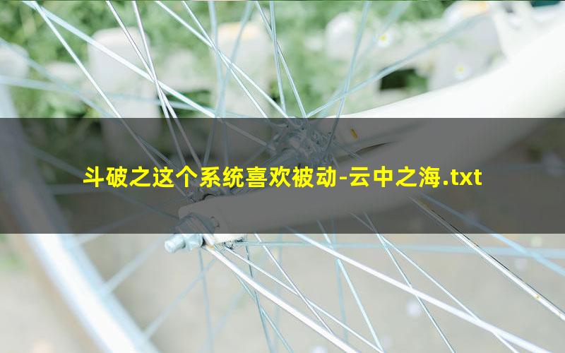 斗破之这个系统喜欢被动-云中之海.txt