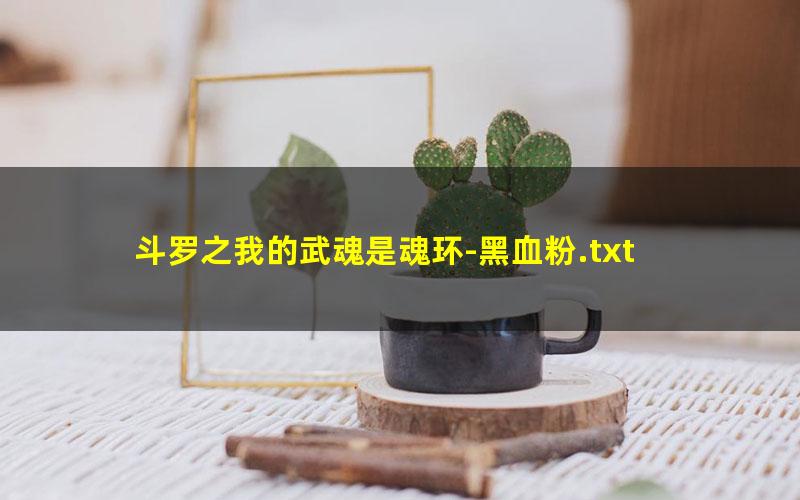 斗罗之我的武魂是魂环-黑血粉.txt