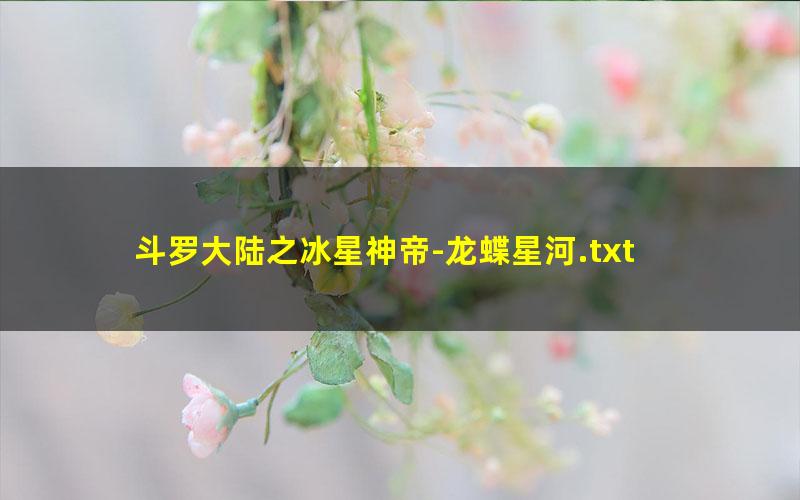 斗罗大陆之冰星神帝-龙蝶星河.txt