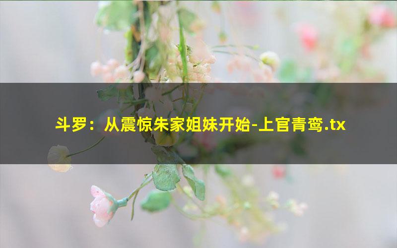 斗罗：从震惊朱家姐妹开始-上官青鸾.txt txt/pdf/azw3/mobi电子版百度夸克网盘下载
