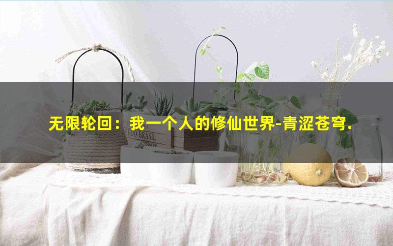 无限轮回：我一个人的修仙世界-青涩苍穹.txt