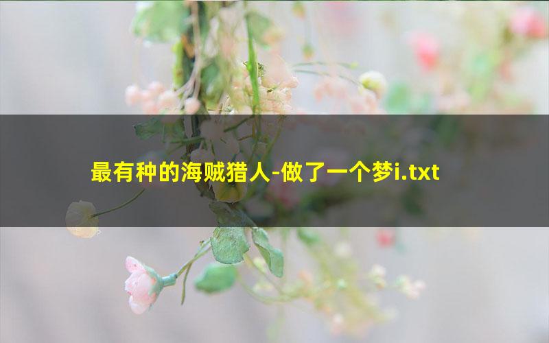 最有种的海贼猎人-做了一个梦i.txt