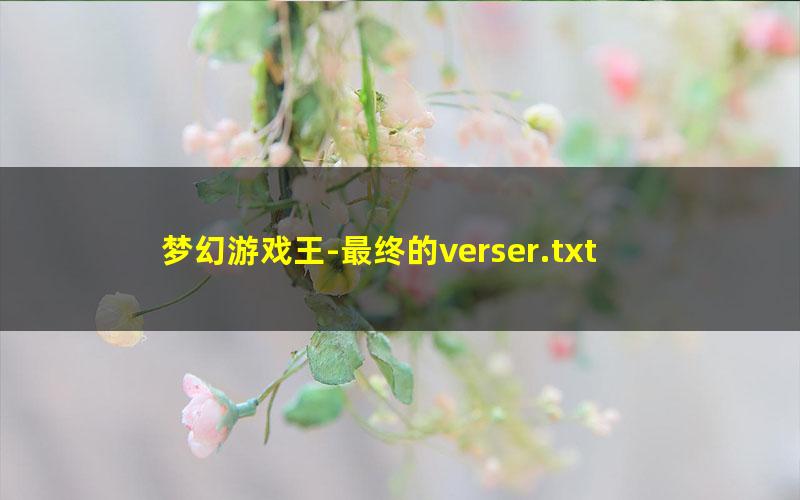 梦幻游戏王-最终的verser.txt