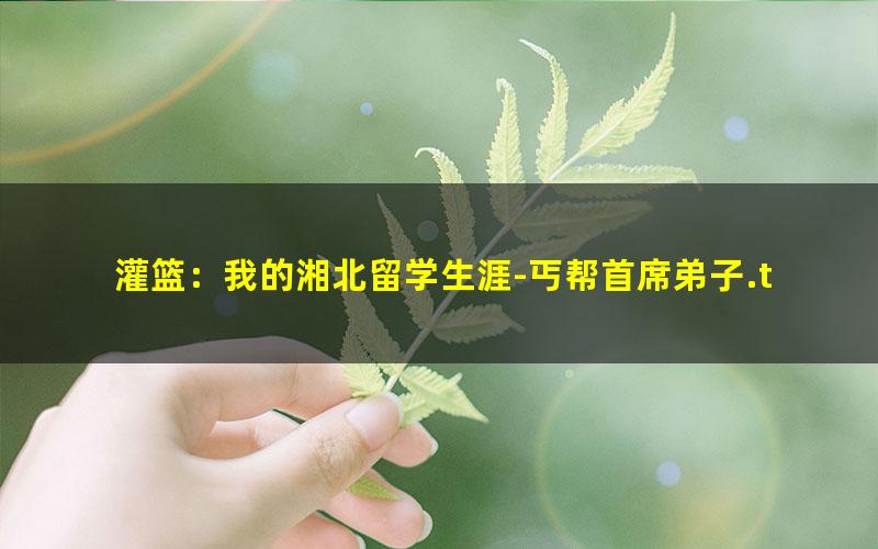 灌篮：我的湘北留学生涯-丐帮首席弟子.txt