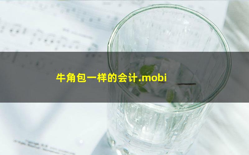 牛角包一样的会计.mobi