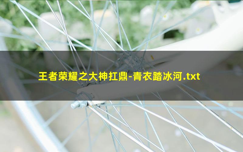 王者荣耀之大神扛鼎-青衣踏冰河.txt