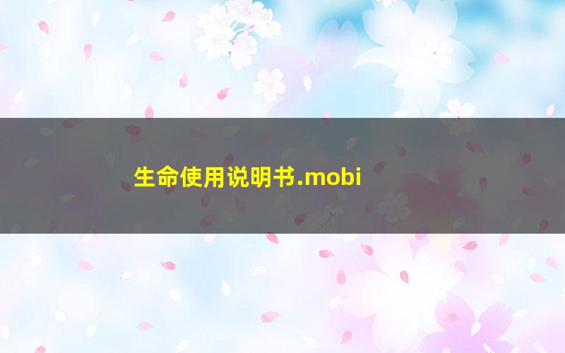 生命使用说明书.mobi