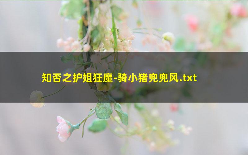 知否之护姐狂魔-骑小猪兜兜风.txt